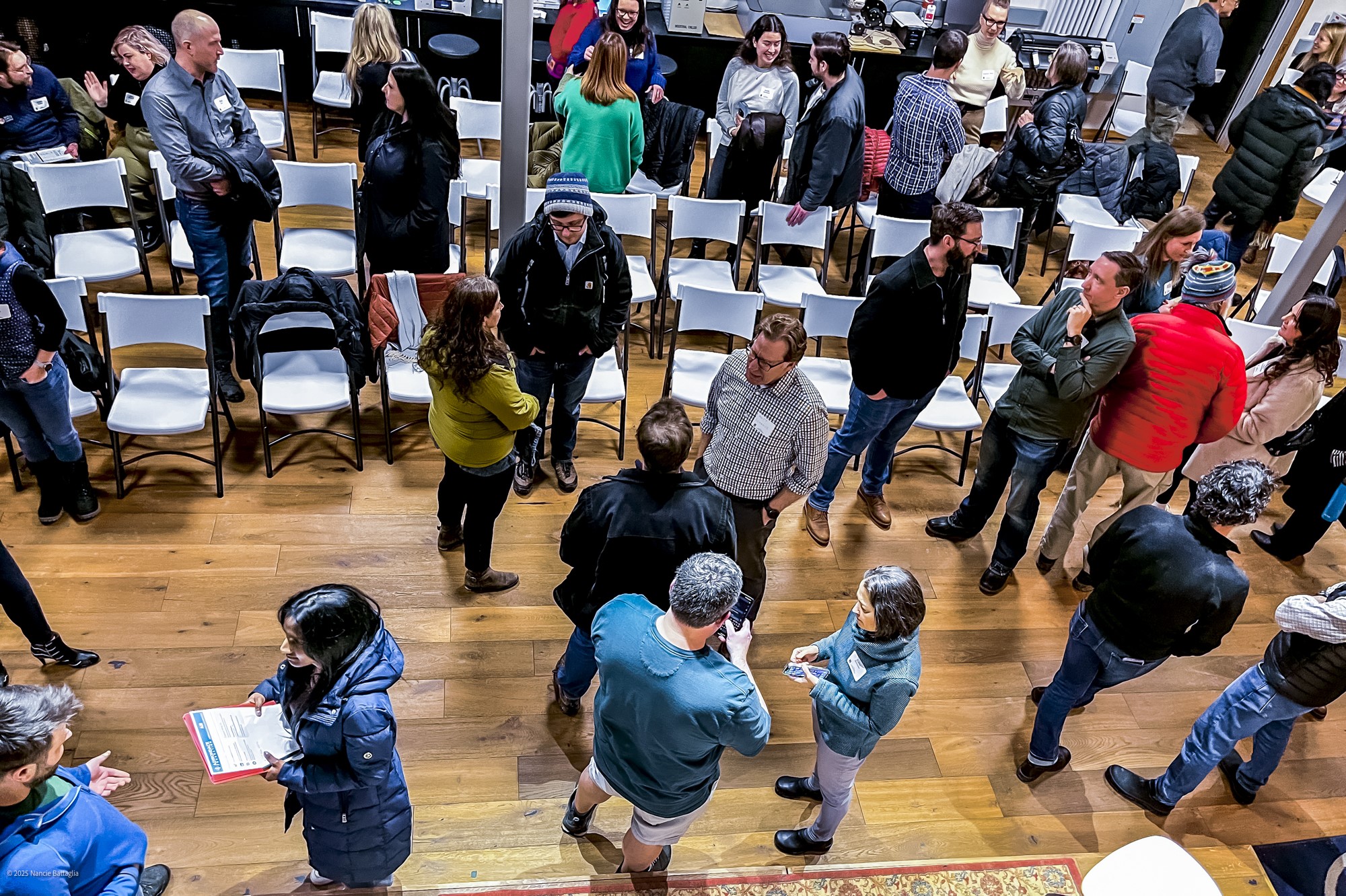 people gathering for happy hour